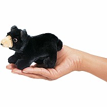 Mini Bear, Black Finger Puppet