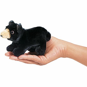 Mini Bear, Black Finger Puppet