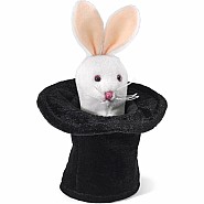 Mini Rabbit In Hat Finger Puppet