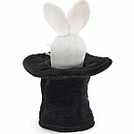 Mini Rabbit In Hat Finger Puppet