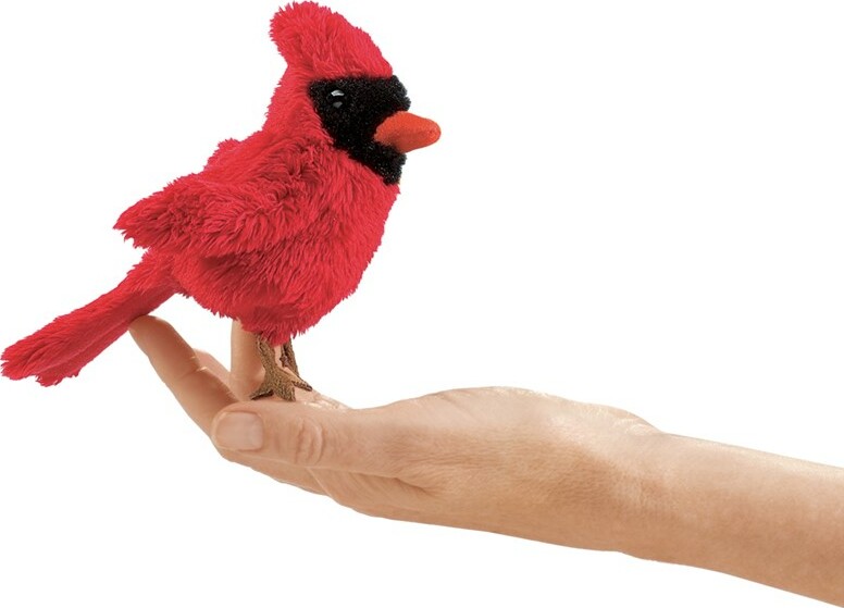 Folkmanis Mini Cardinal Finger Puppet 