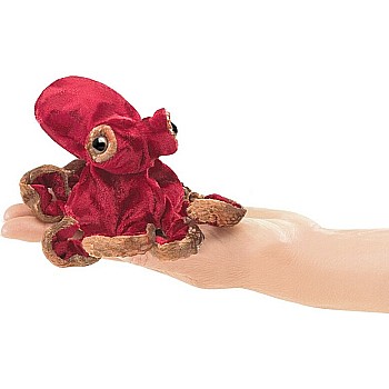 Mini Red Octopus Finger Puppet