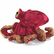 Mini Red Octopus Finger Puppet