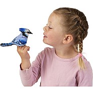 Mini Blue Jay Finger Puppet