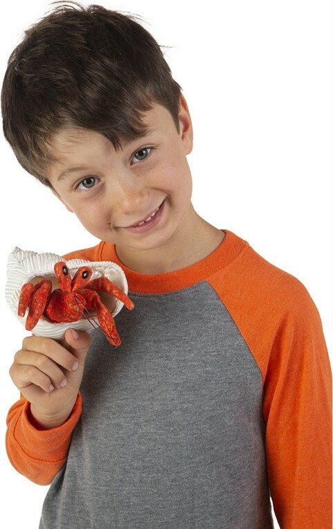 Folkmanis Mini Hermit Crab Finger Puppet