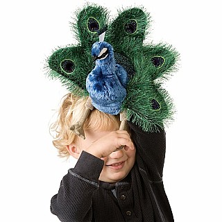 Peacock, Small Hand Puppet