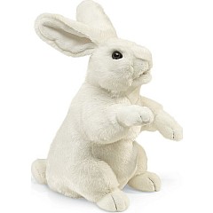 Rabbit, Standing White Hand Puppet