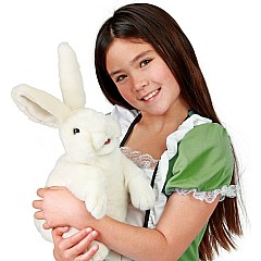 Rabbit, Standing White Hand Puppet