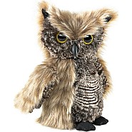 Screech Owl Turning Head Puppet