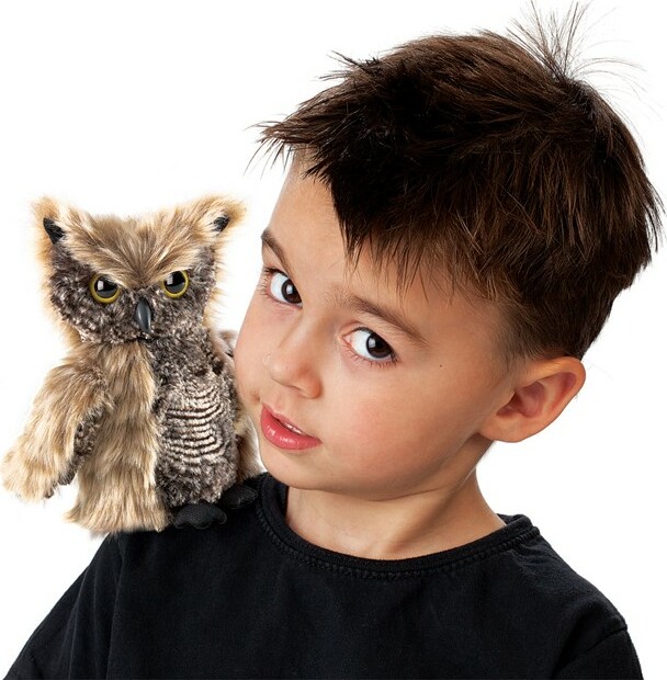 Owl, Screetch Turning Head Puppet - Kool & Child
