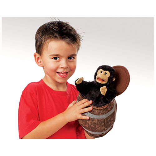 monkey barrel toy