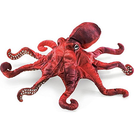 Octopus, Red Hand Puppet