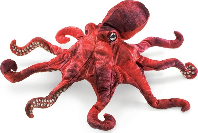 Octopus, Red Hand Puppet