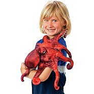 Red Octopus Hand Puppet