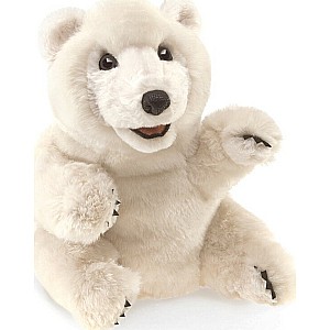 Sitting Polar Bear Hand Puppet