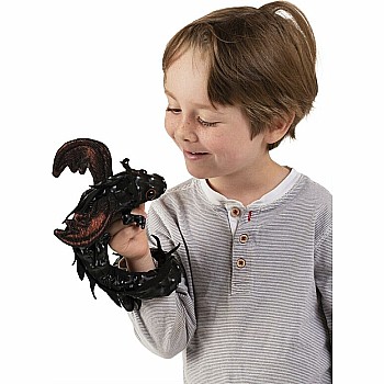 Midnight Dragon Wristlet Puppet