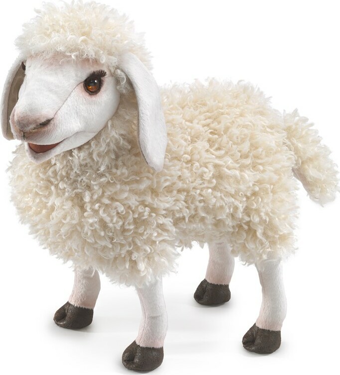 Sheep, Woolly Hand Puppet - The Toy Box