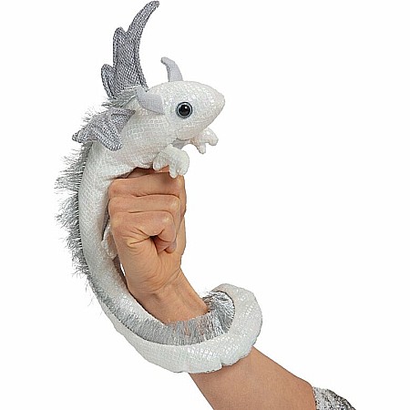 Pearl Dragon Wristlet Finger Puppet