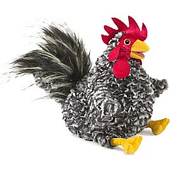 Barred Rock Rooster Hand Puppet