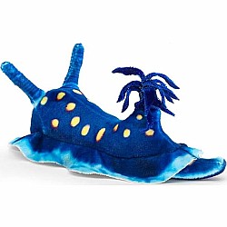 Mini Blue Nudibranch Finger Puppet