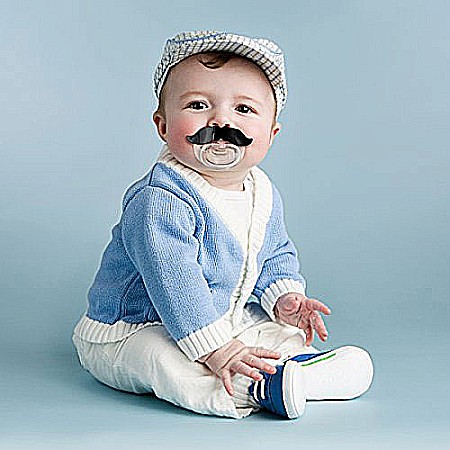 Fred & Friends CHILL, BABY Mustache Pacifier