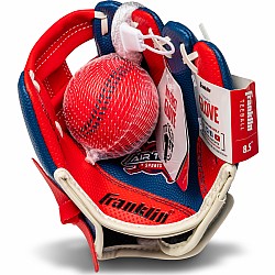 8.5 Navy/Red  Airtech Baseball Glove with Ball