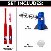 MLB Pop Rocket Baseball with Bat