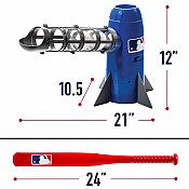 MLB Pop Rocket Baseball with Bat