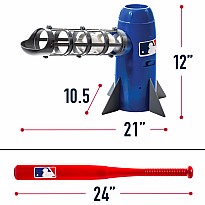 MLB Pop Rocket Baseball with Bat