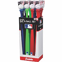 MLB 30 Pro Style Bat and Ball (Assorted Colors)