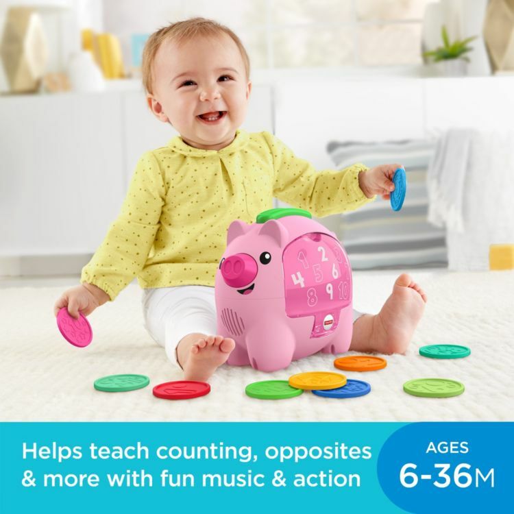 Fisher-Price Laugh & Learn Count and Learn Piggy Bank 