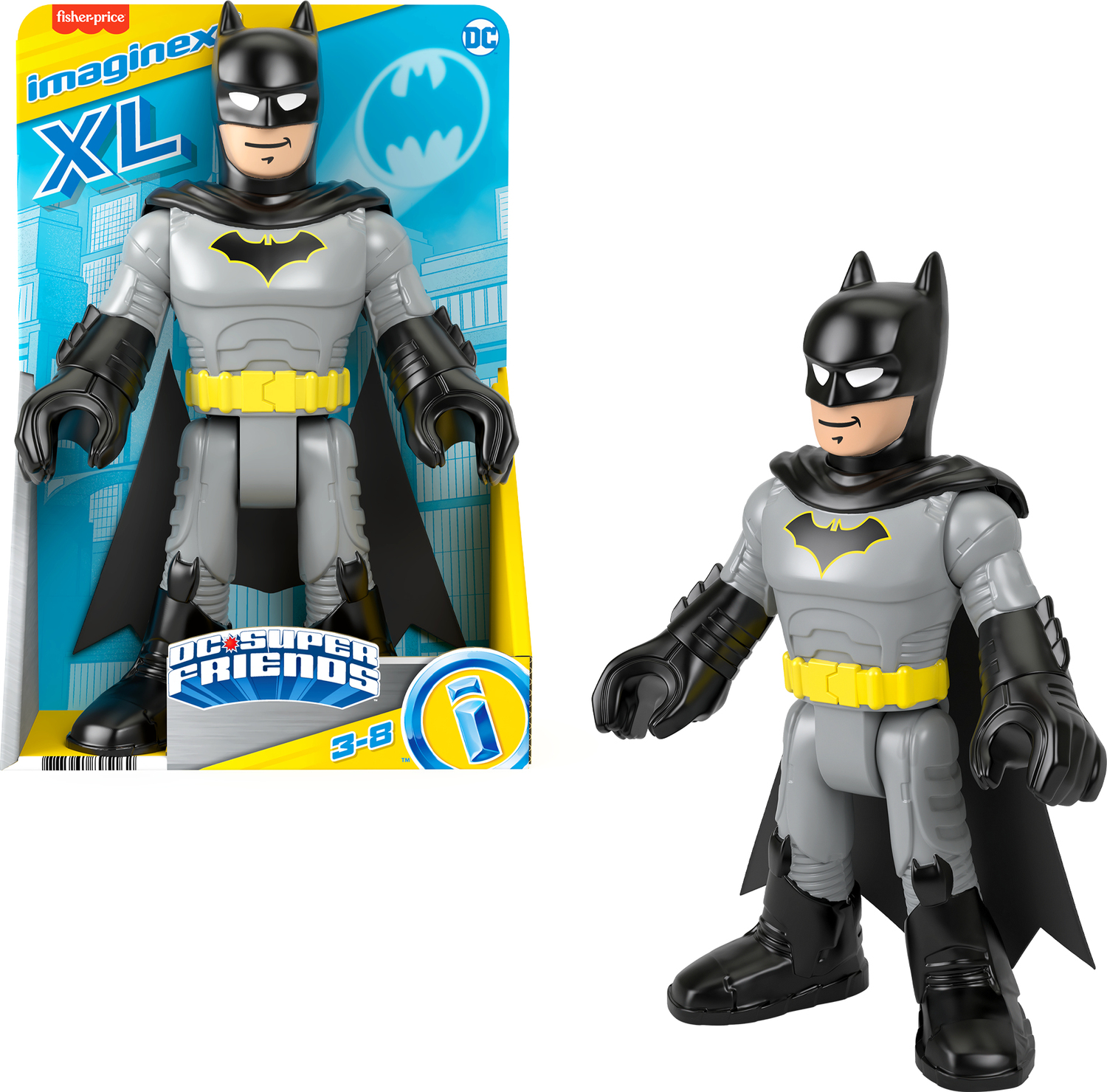 Imaginext Dc Super Friends Batman Xl- The Caped Crusader - Imagine That Toys