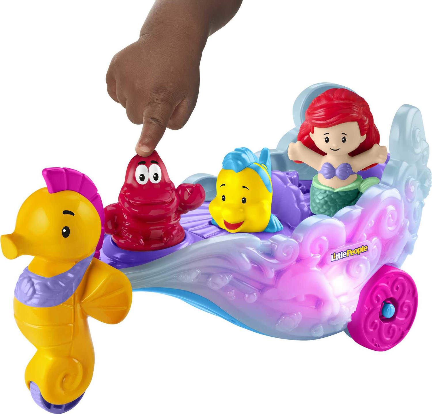  Little People Ariel's Light-Up Sea Carriage