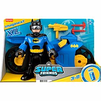 Imaginext DC Super Friends Batcyle XL & Batman