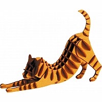 3-D Orange Tabby Cat Paper Model