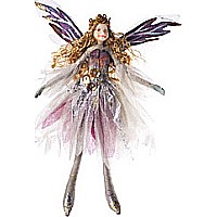 Bendable Fairy Purple/Silver Butterfly