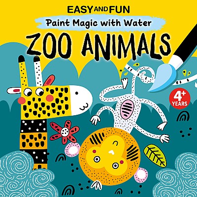 Easy and Fun Paint Magic with Water: Zoo Animals
