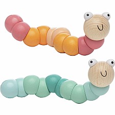 Wooden Twisty Worms (assorted colors)