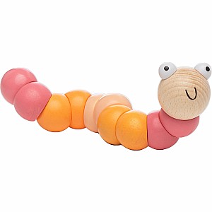 Wooden Twisty Worms (assorted colors)
