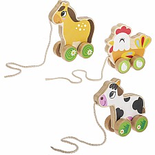 Happy Hill Farm Wood Pull Toys (assorted)