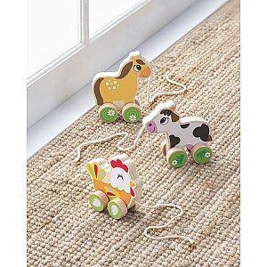 Happy Hill Farm Wood Pull Toys (assorted)