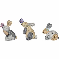 Pebble Bunny Charm (assorted)