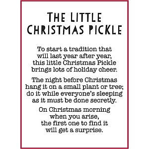 The Little Christmas Pickle Ornament 