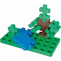 Plus-Plus BIG Baseplate Duo - Green & White