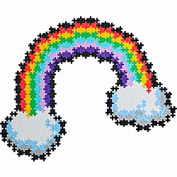 Plus-Plus Puzzle by Number - 500 pc Rainbow