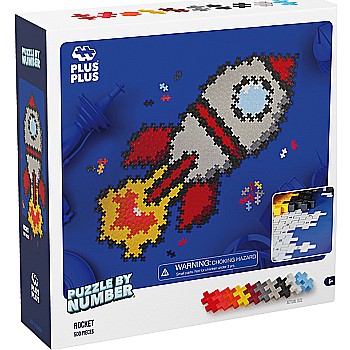 Plus-Plus Puzzle By Number - 500 pc Rocket