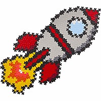 Plus-Plus Puzzle By Number - 500 pc Rocket