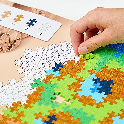 Plus-Plus Puzzle By Number - 800 pc Peacock
