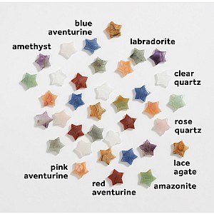 Crystal Carved Stars (assorted)