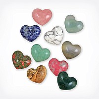 Single Mineral Heart Assorted Colors